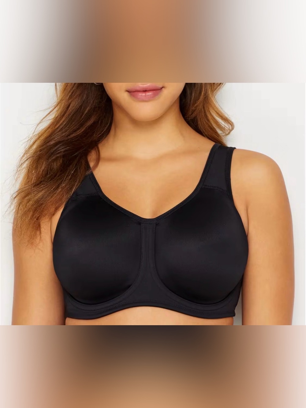 Wacoal Simone Black Full Coverage Sports Bra Size 42DD New With Tags